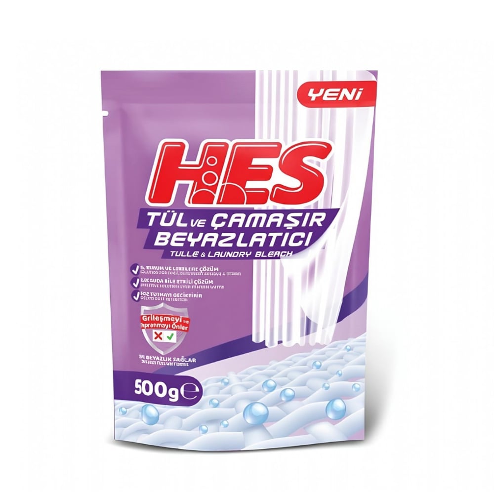 Hes Avantajllı Paket Tül ve Çamaşır Beyazlatıcı, Sıvı Arap Sabunu, El ve Matik Çamaşır Sodası