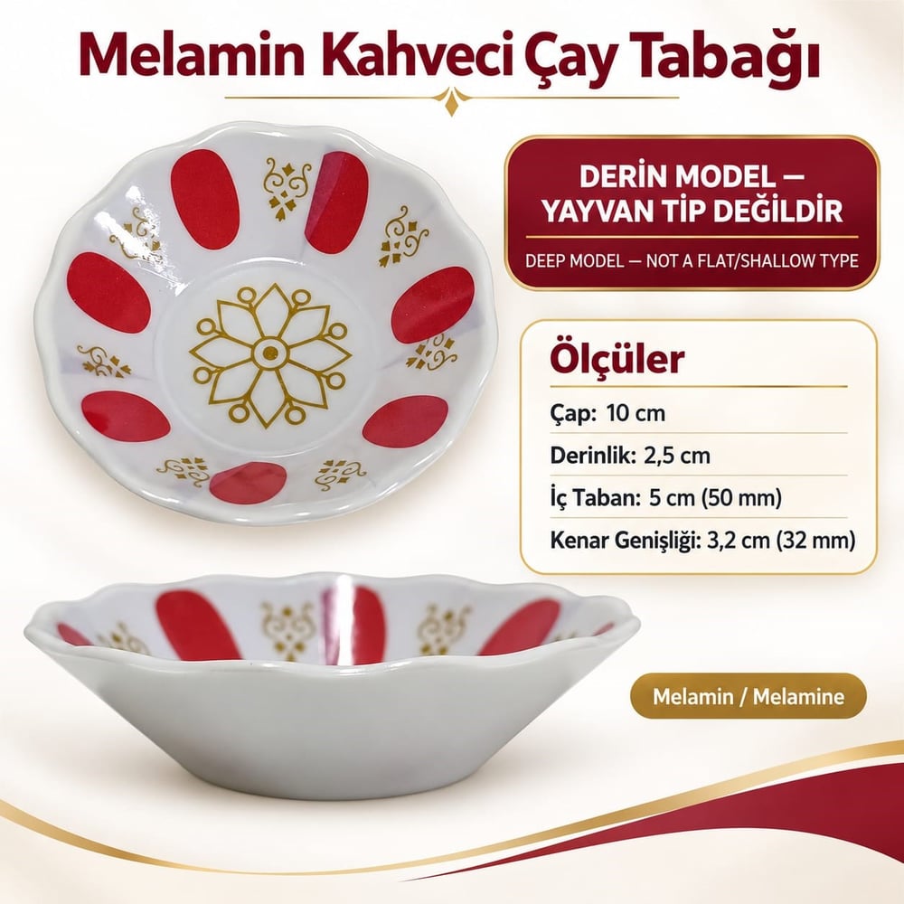 Kahveci Çay Tabağı