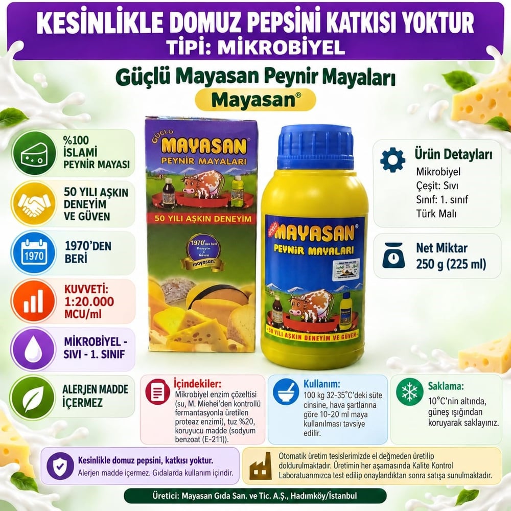 Peynir Mayası 250gr