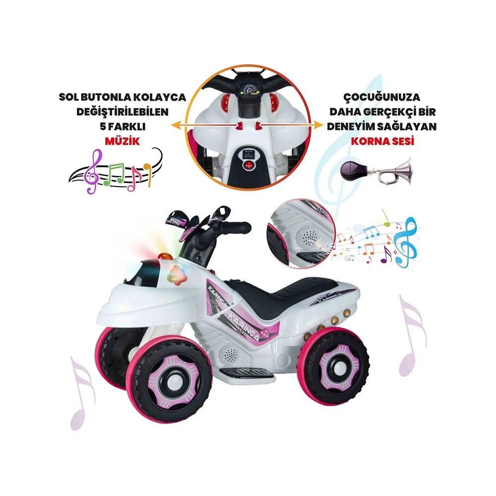Karınca Atv 6 Volt Beyaz Prenses