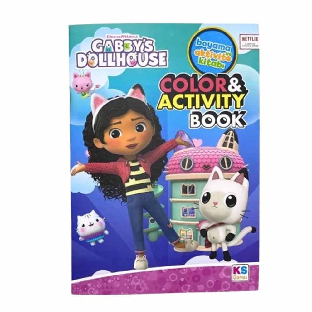 Ks GamesKs Games Gabbys Dollhouse Boyama Kitabı ve Aktivite Kitabı