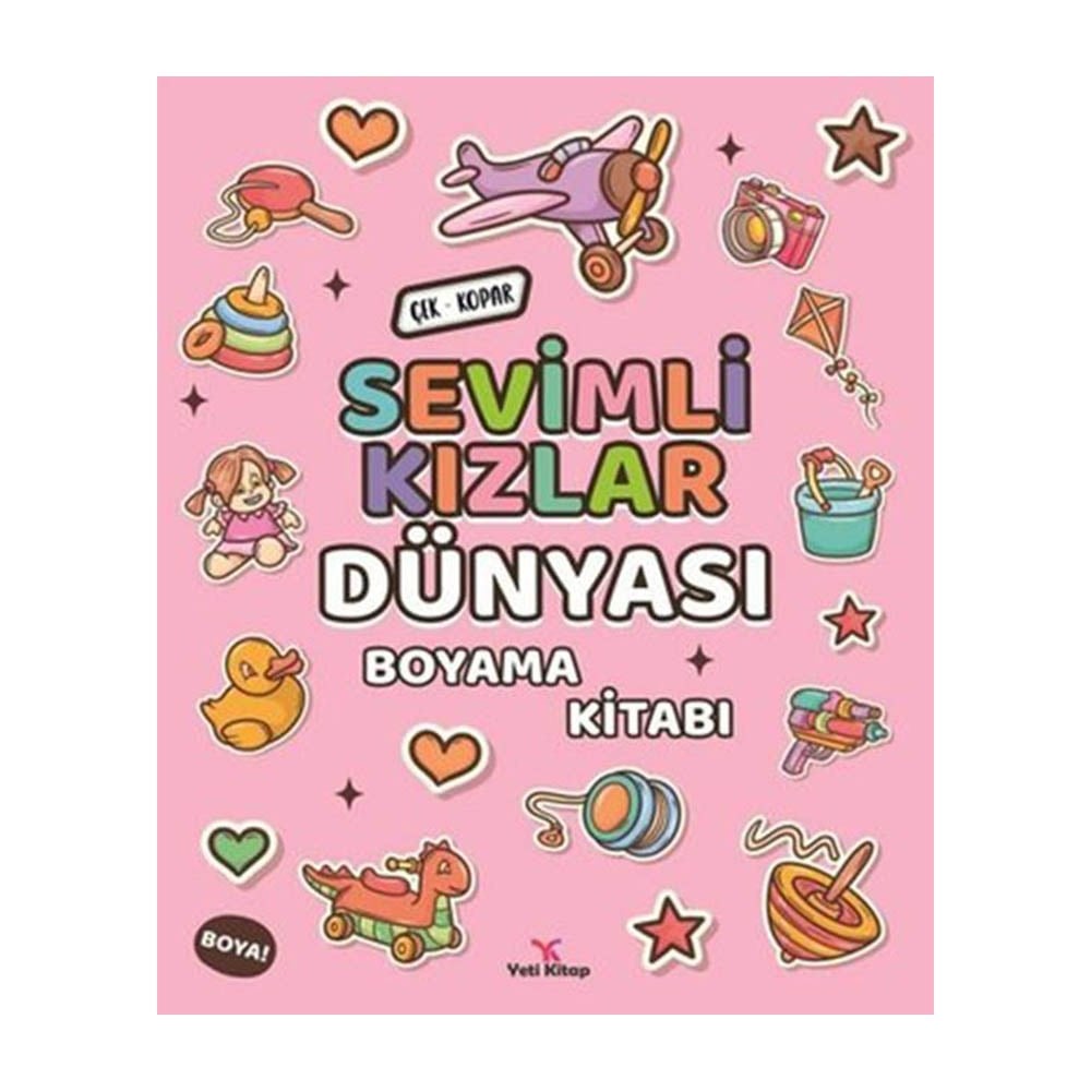 Yeti KitapSevimli Kızlar Dünyası Boyama Kitabı