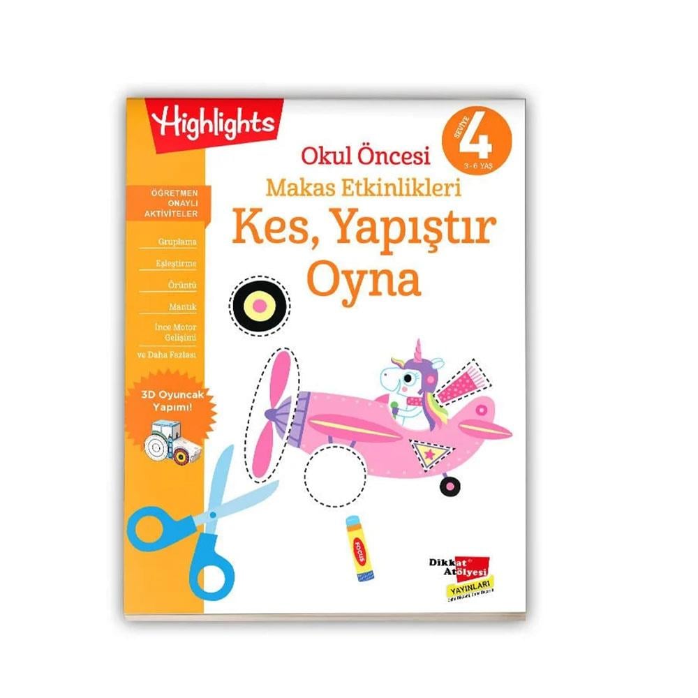 Dikkat AtölyesiDikkat Atölyesi Kes Yapıştır Makas Etkinlikleri 4. Seviye
