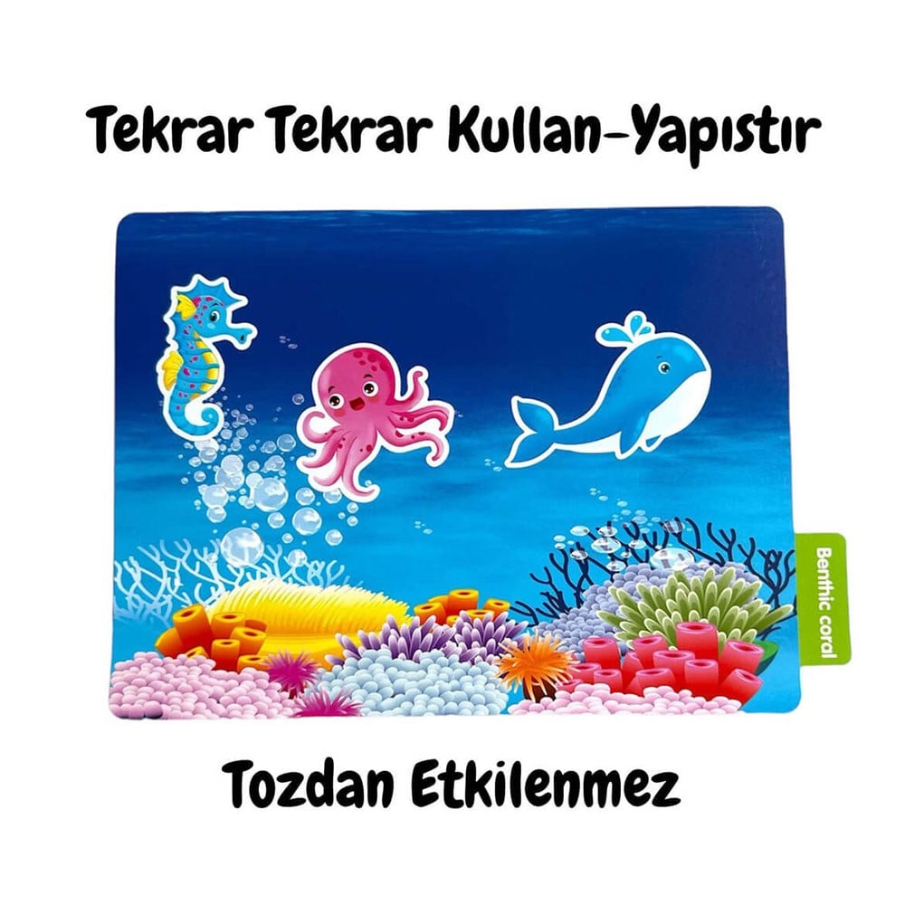 Lino Tekrar Tekrar Kullanılabilen İlk Sticker Kitabım Seaworld