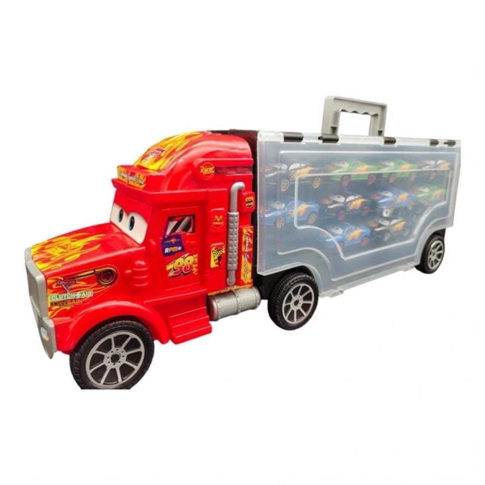 Toysan 10 Metal Araçlı Car Racer Tır Garaj Seti