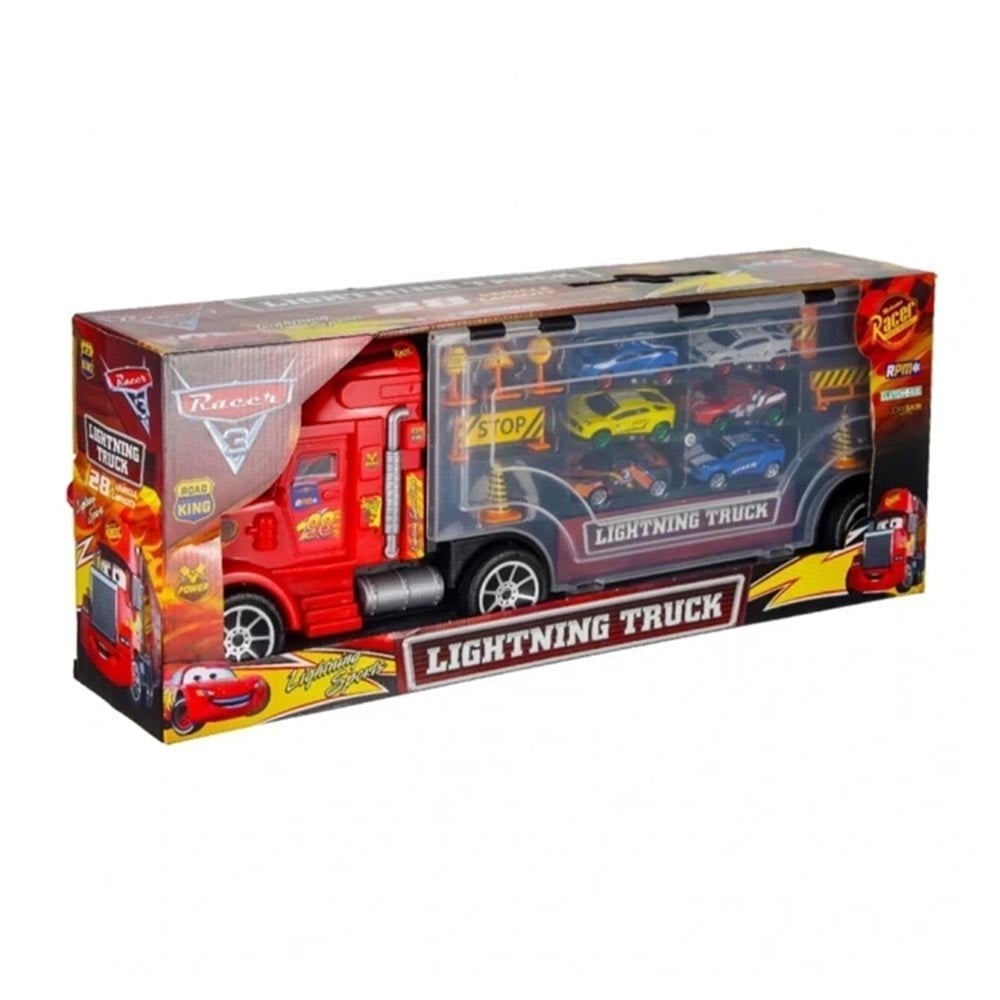 Toysan Tır Seti Süper Car Racer 6 Arabalı