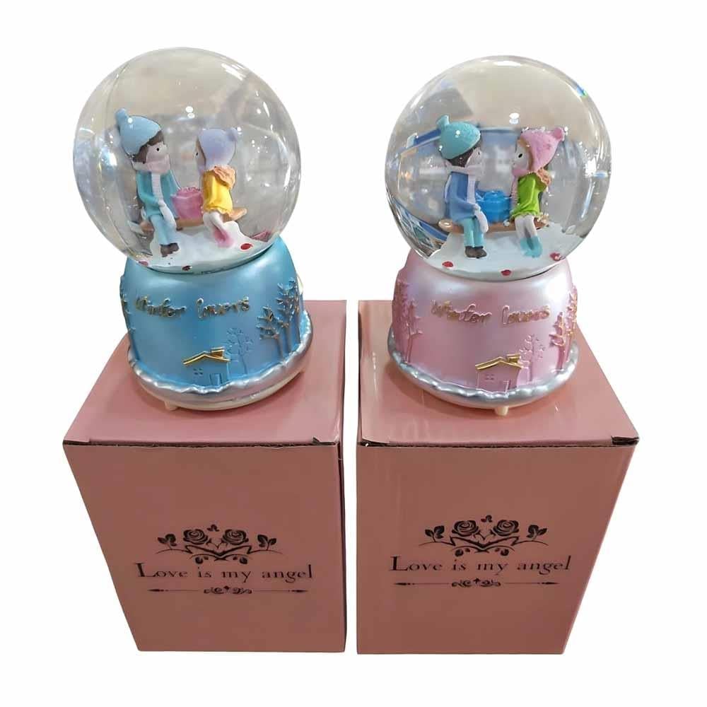 SeherSeher 12 Cm Işıklı Müzikli Orta Boy Kar Küresi
