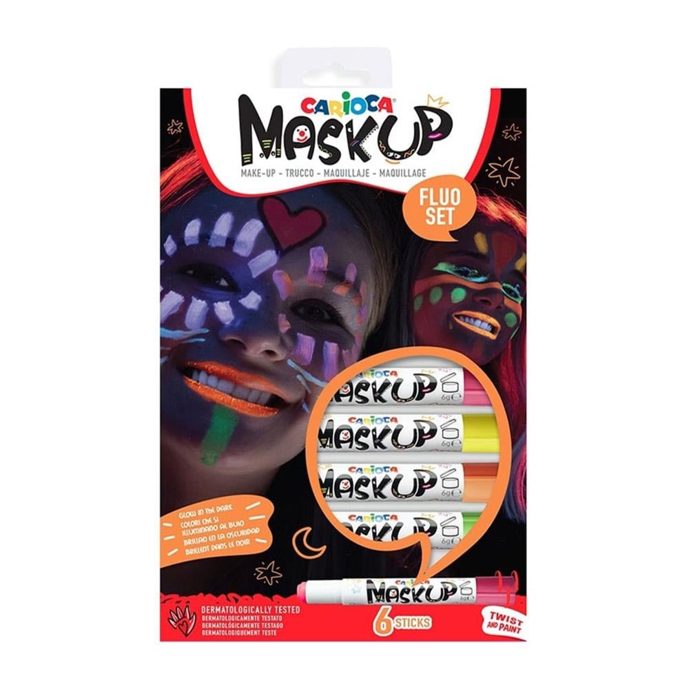 CariocaCarioca Yüz Boyası 6 Gr 6 Renk Fosforlu