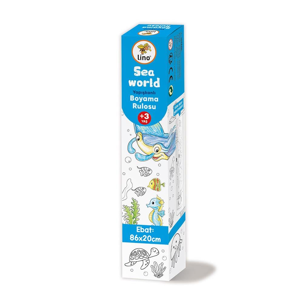 Lino Yapışkanlı Boyama Rulosu Sea World 86x20 Cm