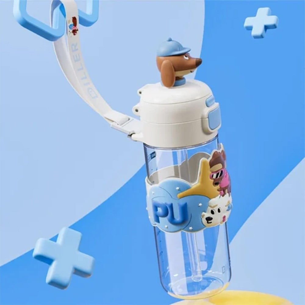 Vagonlife 600 Ml Boyun Askılı Pipetli Su Matarası