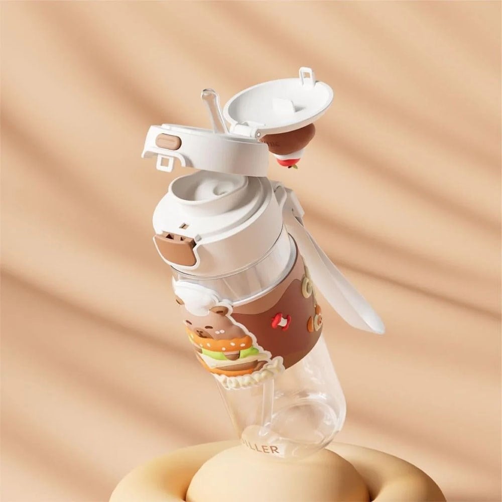 Vagonlife 600 Ml Boyun Askılı Pipetli Su Matarası