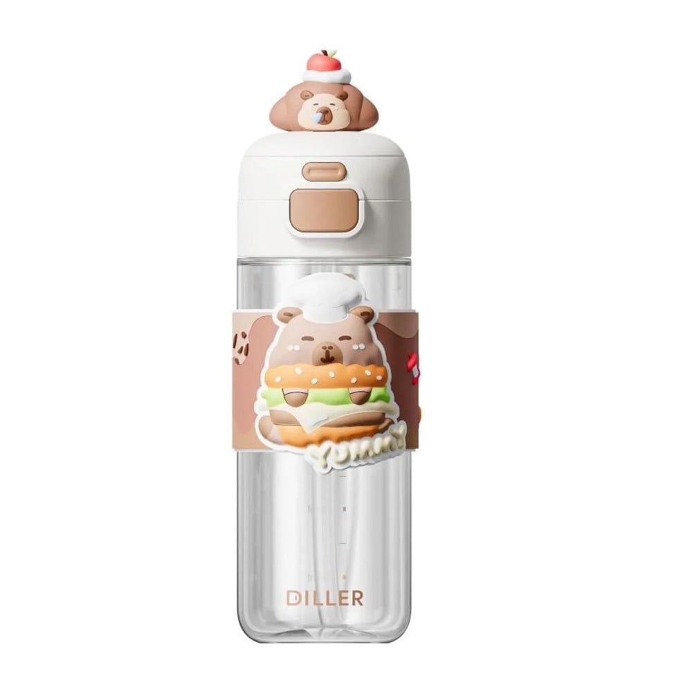 Vagonlife 600 Ml Boyun Askılı Pipetli Su Matarası