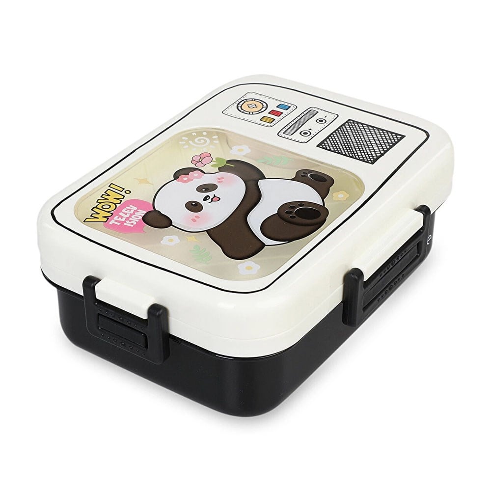 Vagon LifeVagonlife 750 Ml Beslenme Kabı Lunchbox Siyah Beyaz