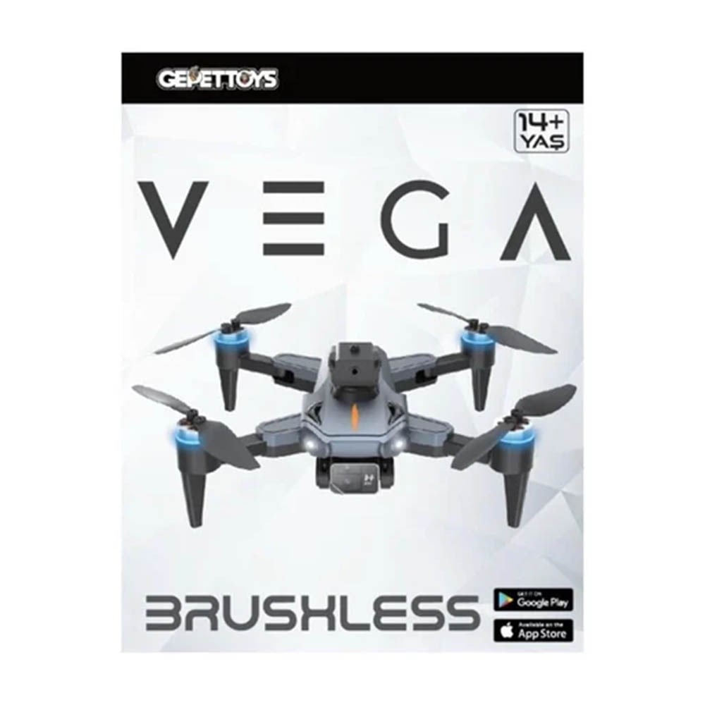 Gepettoys Vega HD Hareketli Kamera Engelleyici Önleme Fırçasız Motor Drone