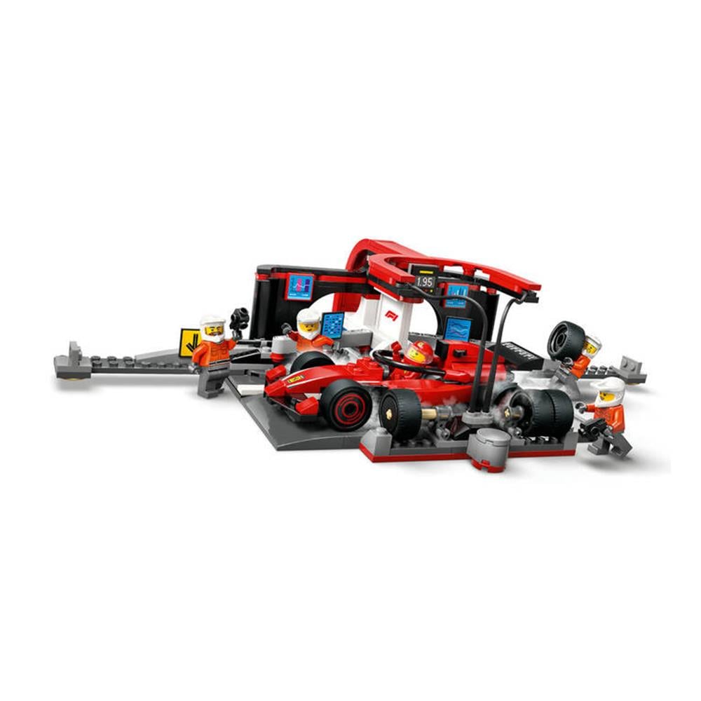 LEGO City Ferrari Arabalı F1 Pit Stop ve Pit Ekibi 322 Parça
