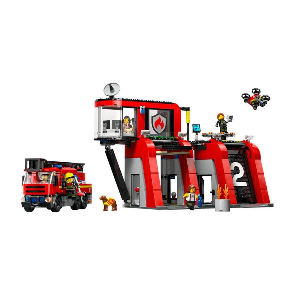 LEGO City İtfaiye Kamyonlu İtfaiye Merkezi 843 Parça