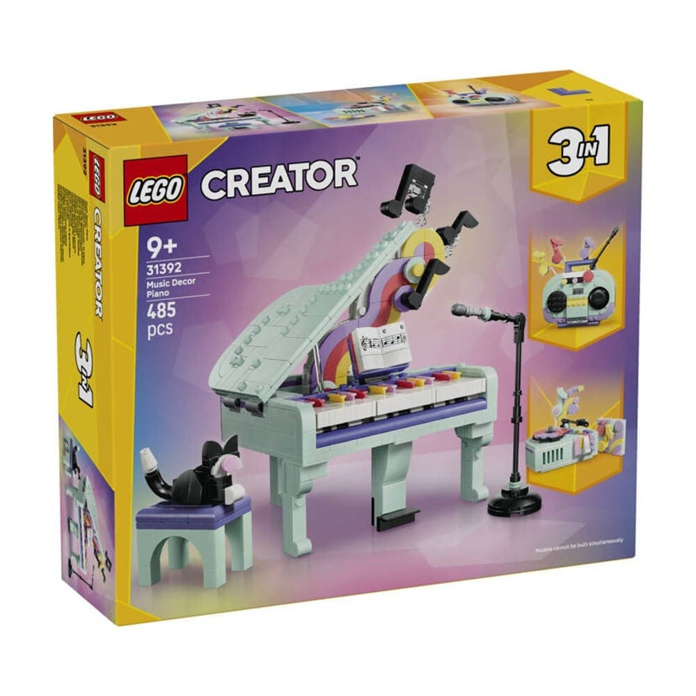 LEGO Creator 3ü 1 Arada Müzikal Dekor Kedili Piyano 485 Parça