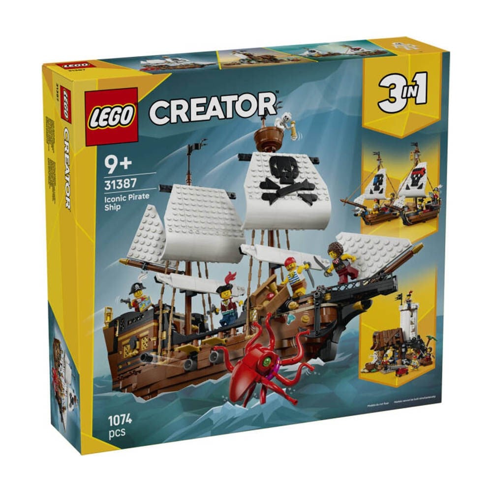 LEGO Creator 3ü 1 Arada İkonik Korsan Gemisi 1074 Parça