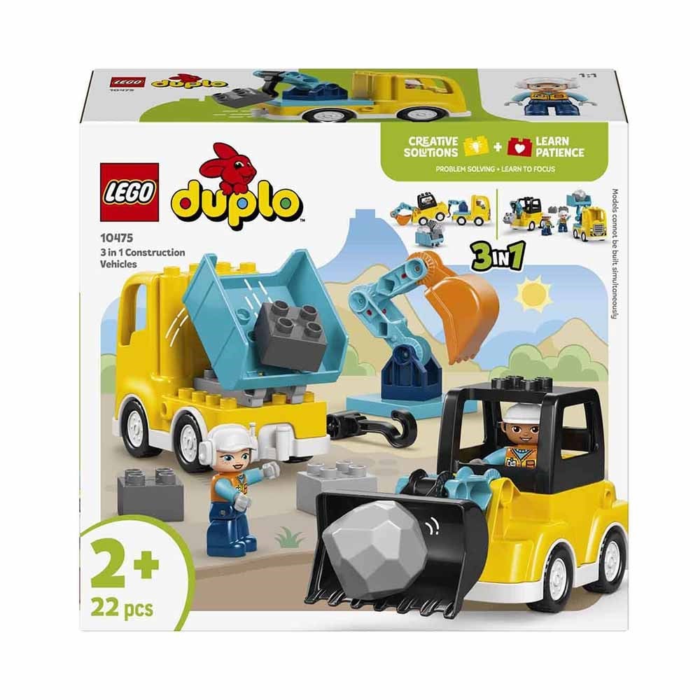 LEGO DUPLO Kasabası 3ü 1 Arada İnşaat Araçları