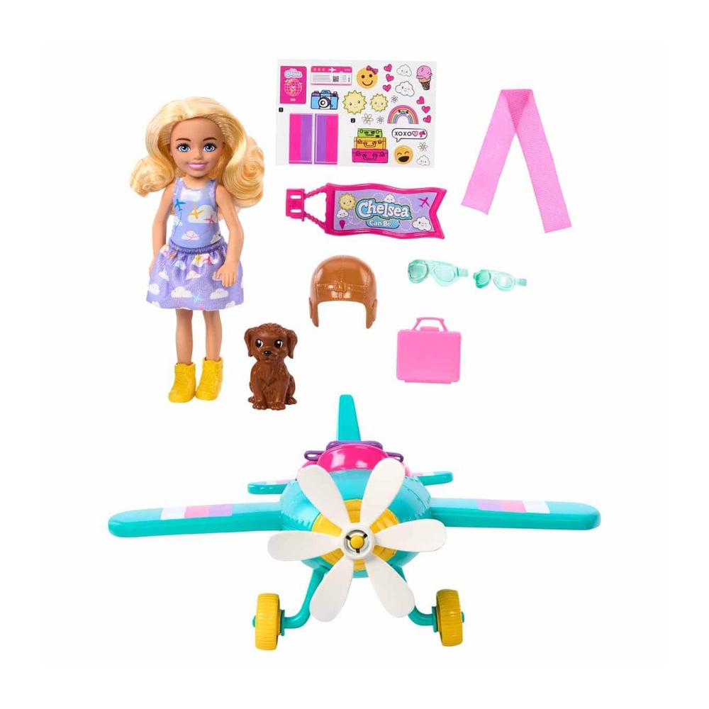 Barbie Chelseanin Pervaneli Mini Uçağı Oyun Seti