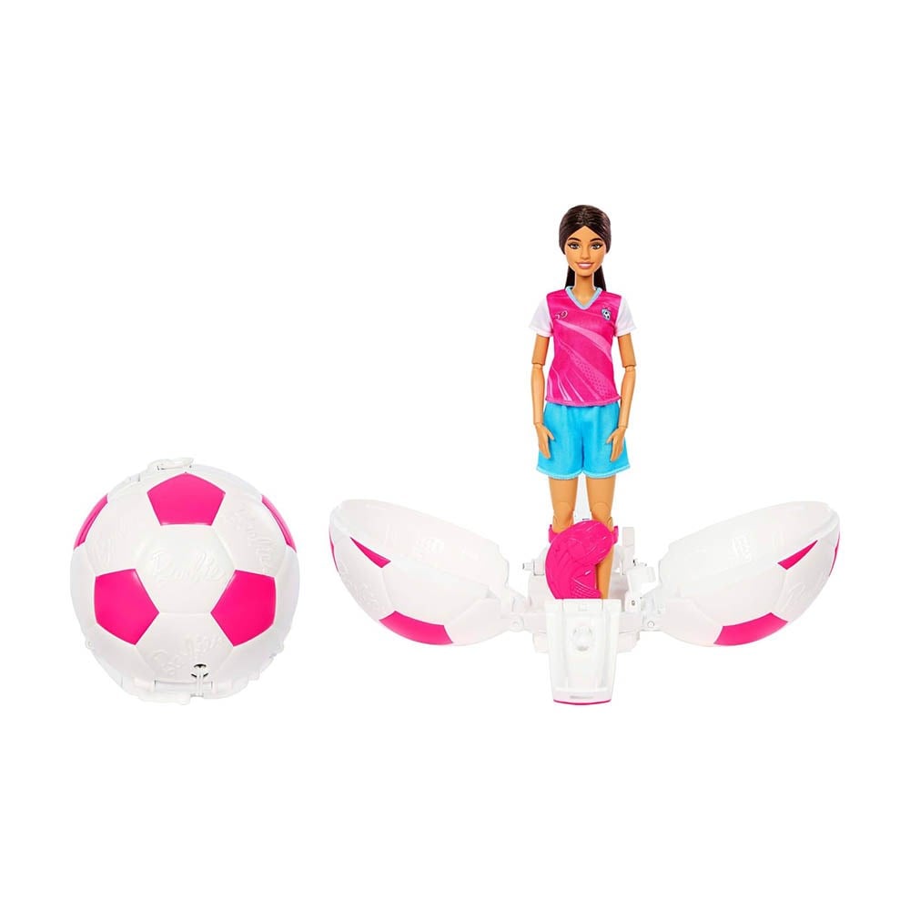 Barbie Team Barbie Roll Reveal Soccer Player Doll