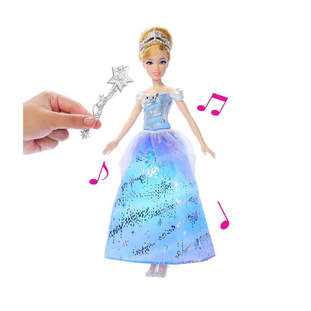 Disney Sesli ve Işıklı Sihirli Balo Elbiseli Cinderella Bebek
