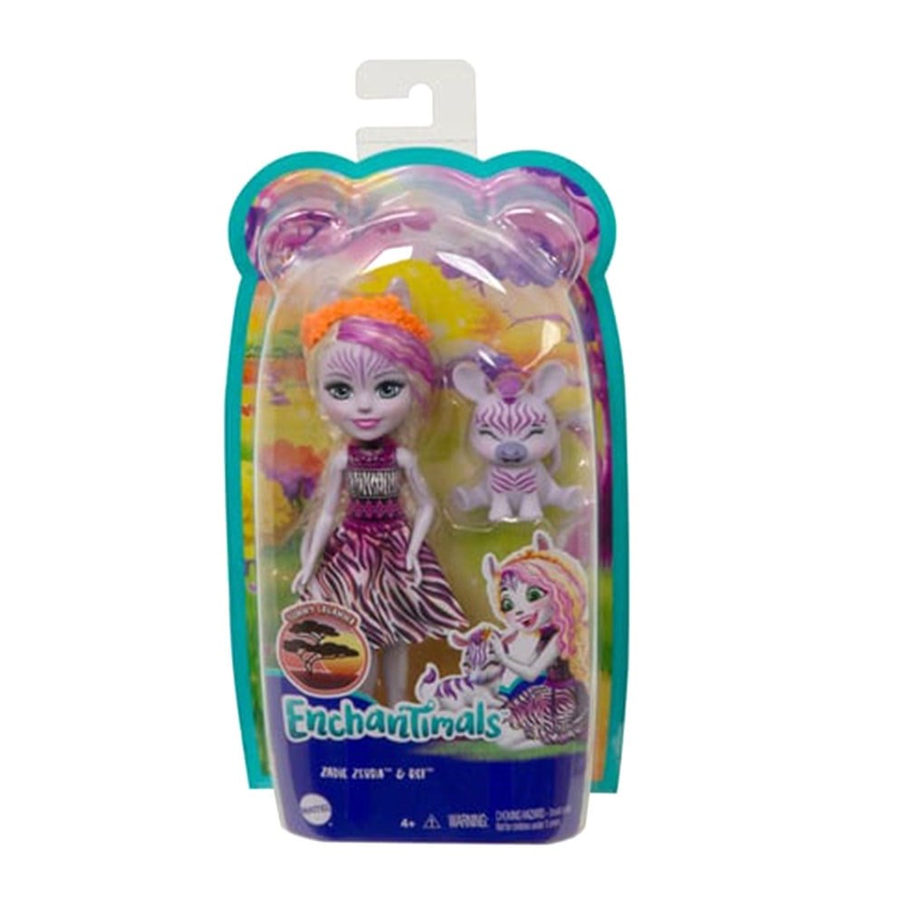 Enchantimals Popüler Karakter Bebekler Zadie Bebek ve Ref