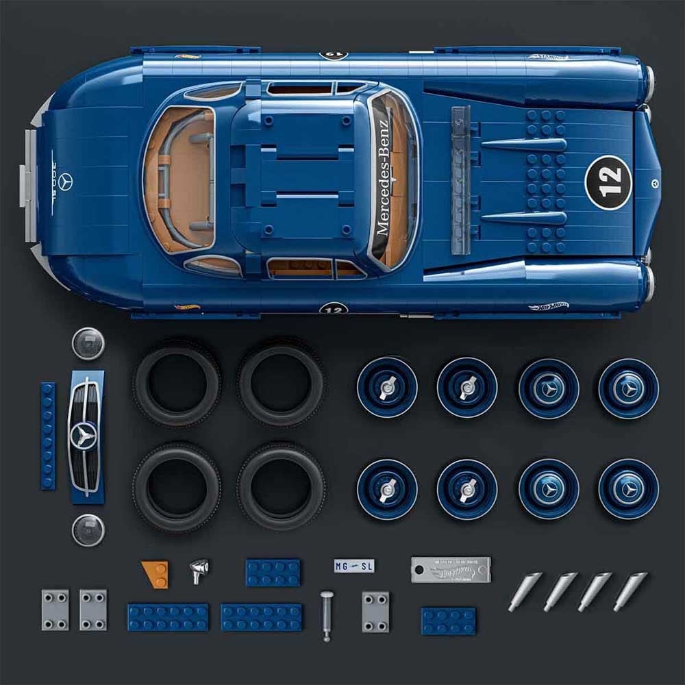 Hot Wheels Premium Serisi Mercedes-Benz 300 SL Araba Yapım Seti 1600 Parça