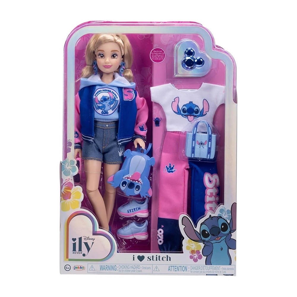 Disney Stitch Kolej Temalı Bebek ve Aksesuarları