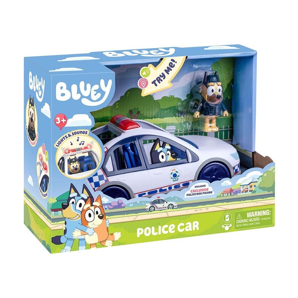 Neco Bluey Sesli ve Işıklı 1 Figürlü Polis Arabası