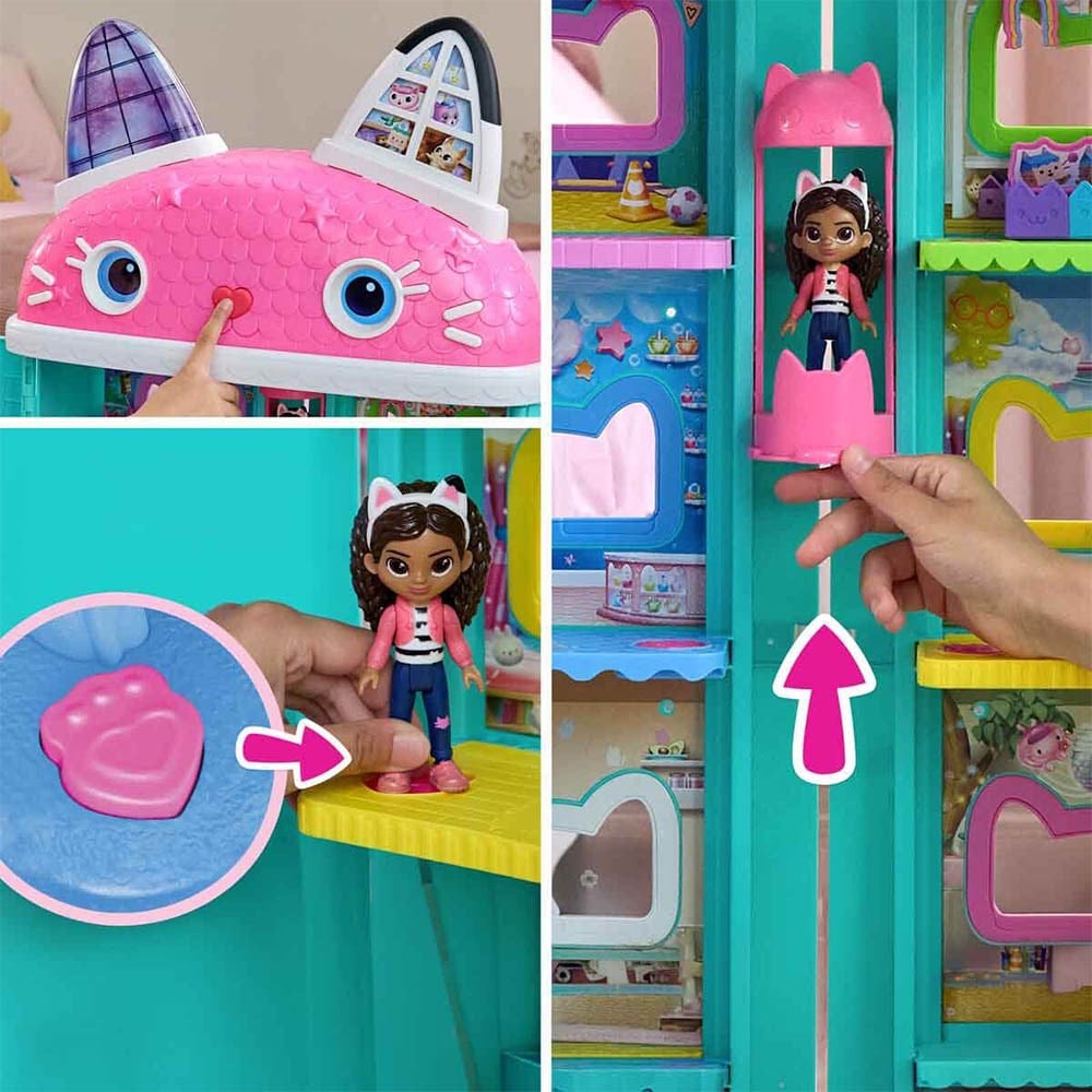 Gabbys Dollhouse Sesli ve Işıklı İnteraktif Oyun Evi 73 cm