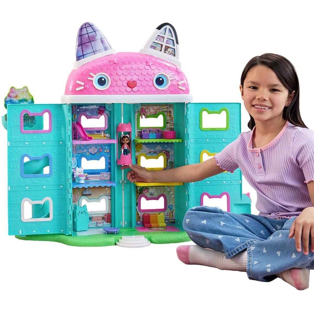 Gabbys Dollhouse Sesli ve Işıklı İnteraktif Oyun Evi 73 cm