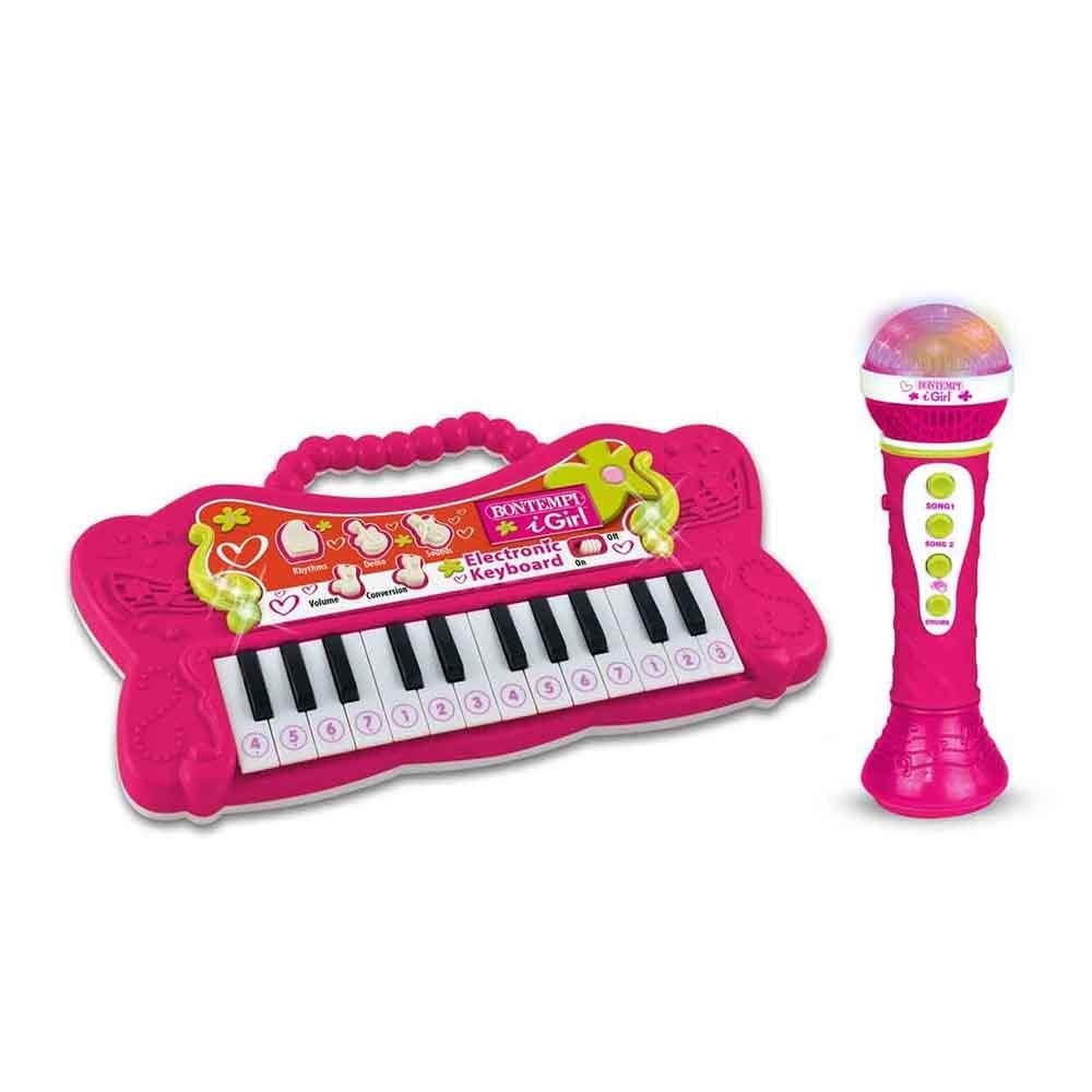 Sunman Bontempi Işıklı Mini Elektronik Org Mikrofonlu Karaoke Seti
