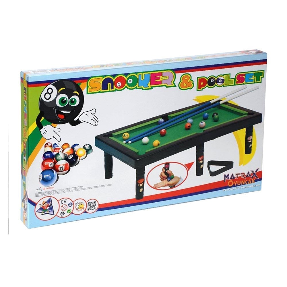 Matrax Oyuncak Snooker Pool Set Bilardo Oyunu