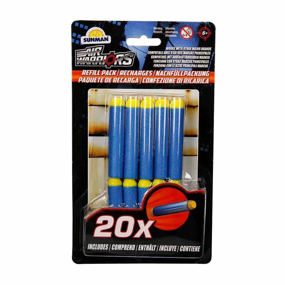 Sunman Air Warriors Yedek 20li Sünger Dart