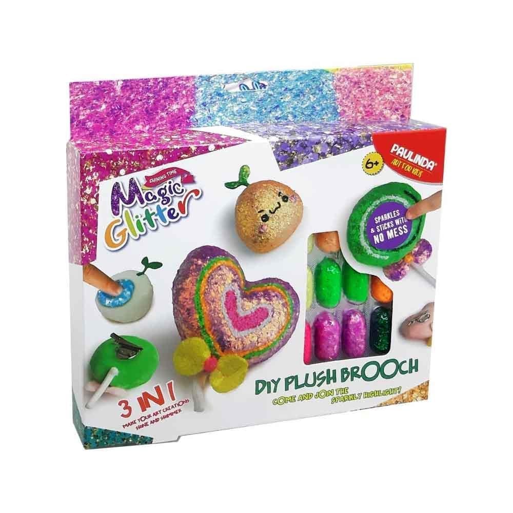SunmanSunman Magic Glitter 3in1 Dıy Plush Brooch Hobi Seti