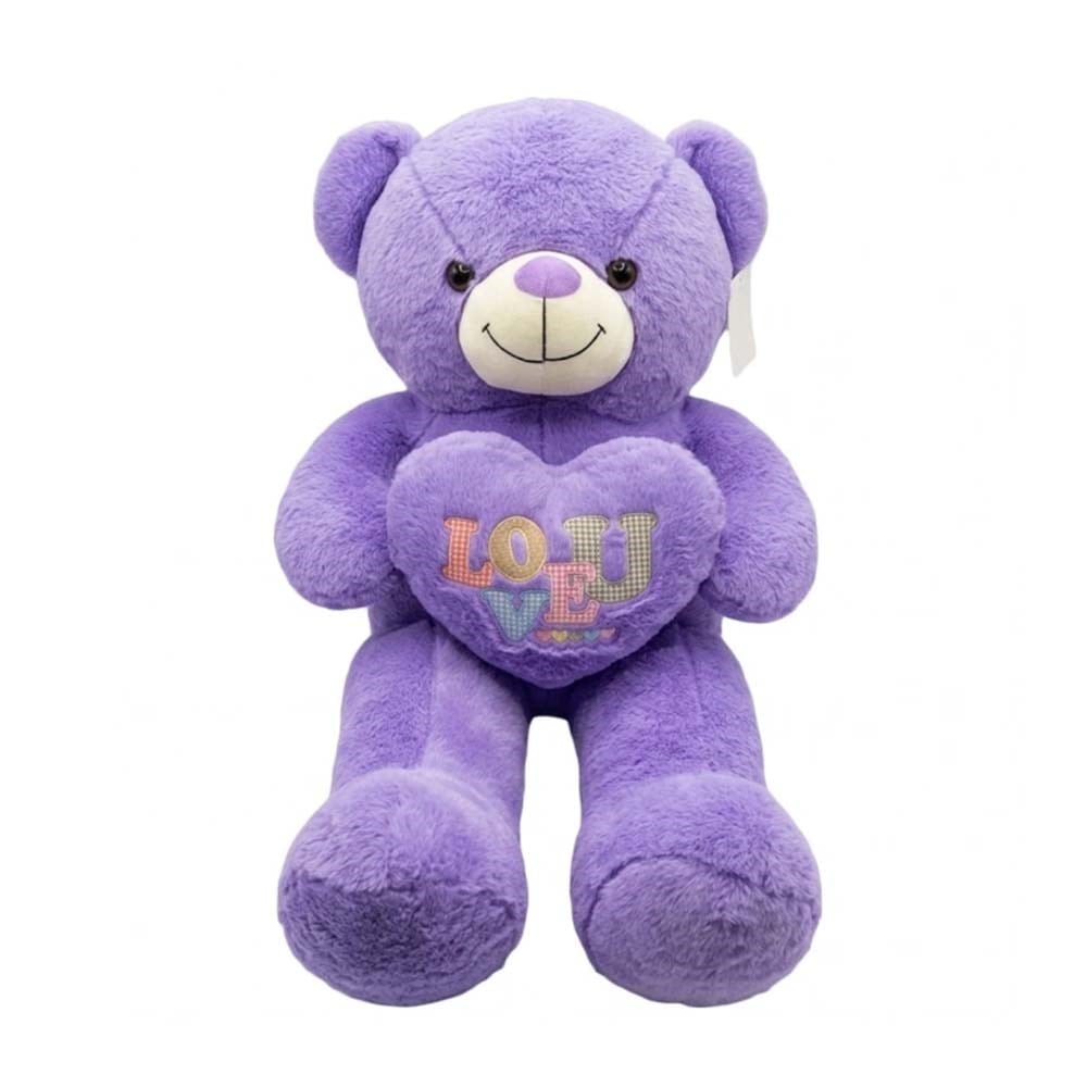 Peluş Kalpli Ayıcık Büyük 80 Cm