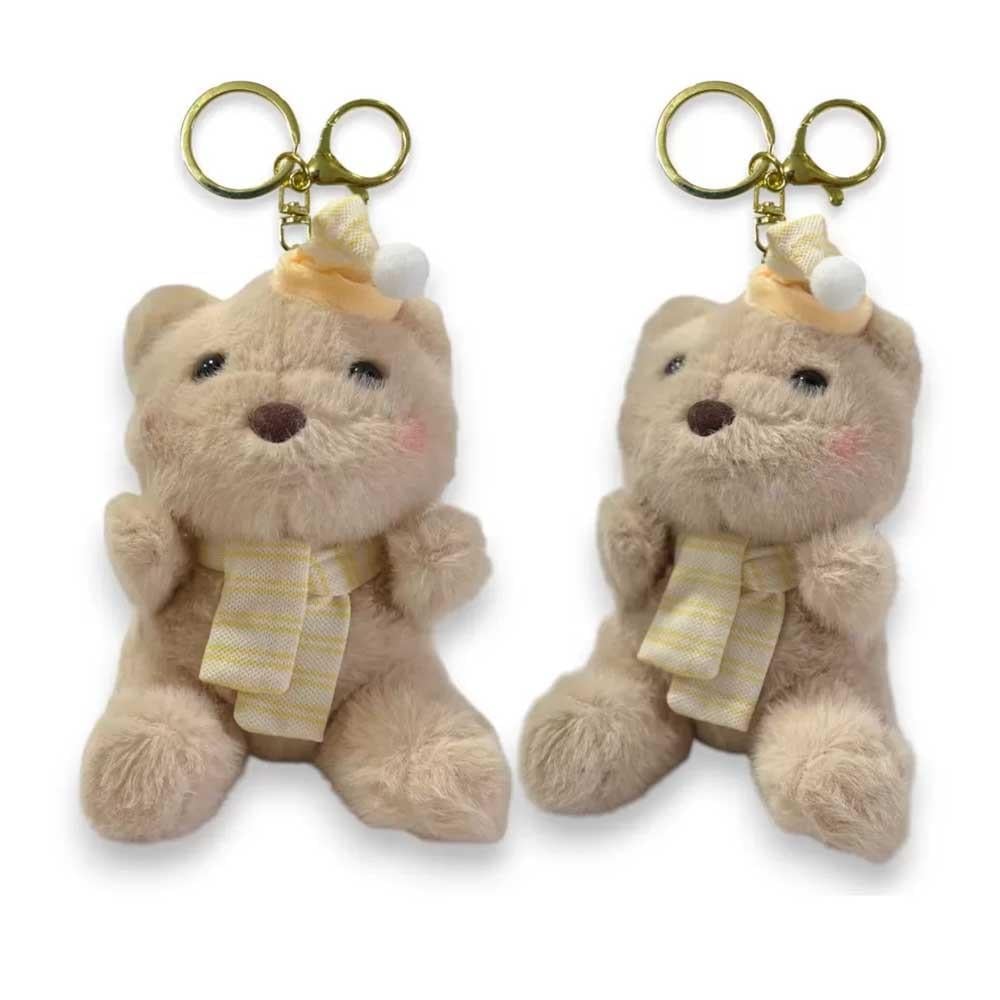 SelaySelay Peluş Ayıcık Anahtarlık 12 Cm Kahverengi
