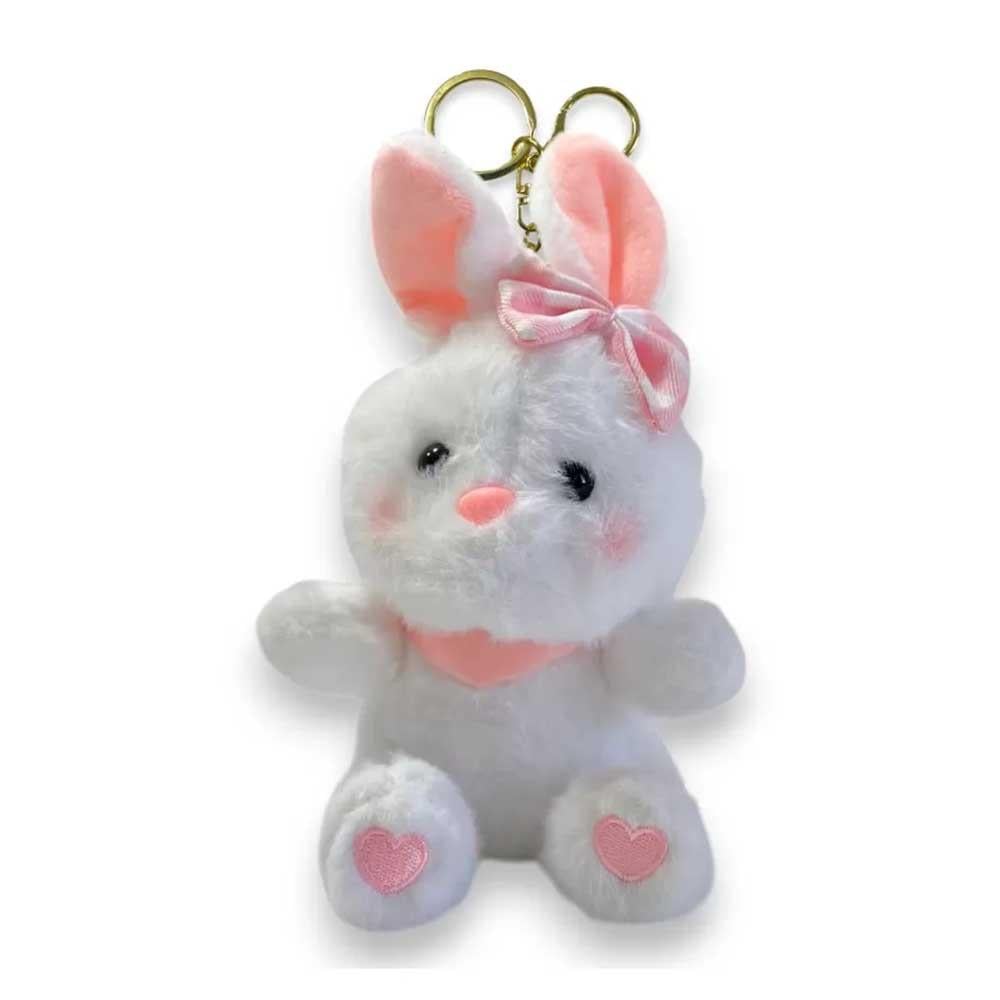 SelaySelay Peluş Tavşan Anahtarlık 12 Cm Beyaz