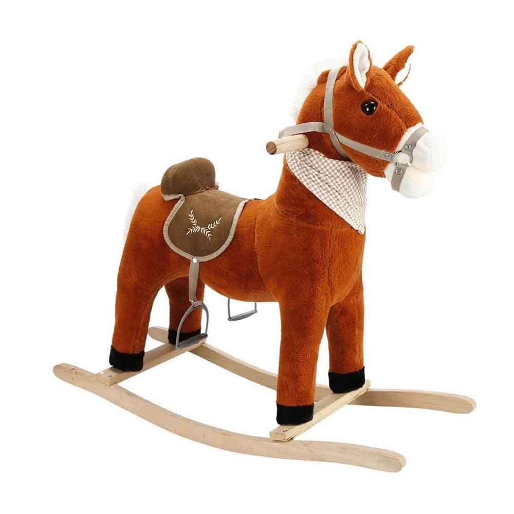 Selay Peluş Tobby Sallanan At 65 Cm Açık Kahverengi