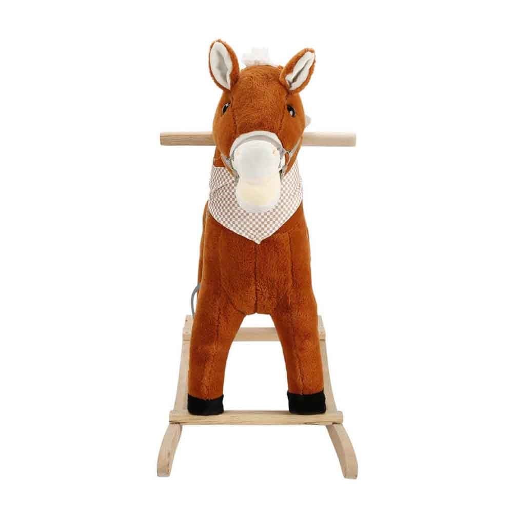 Selay Peluş Tobby Sallanan At 65 Cm Açık Kahverengi
