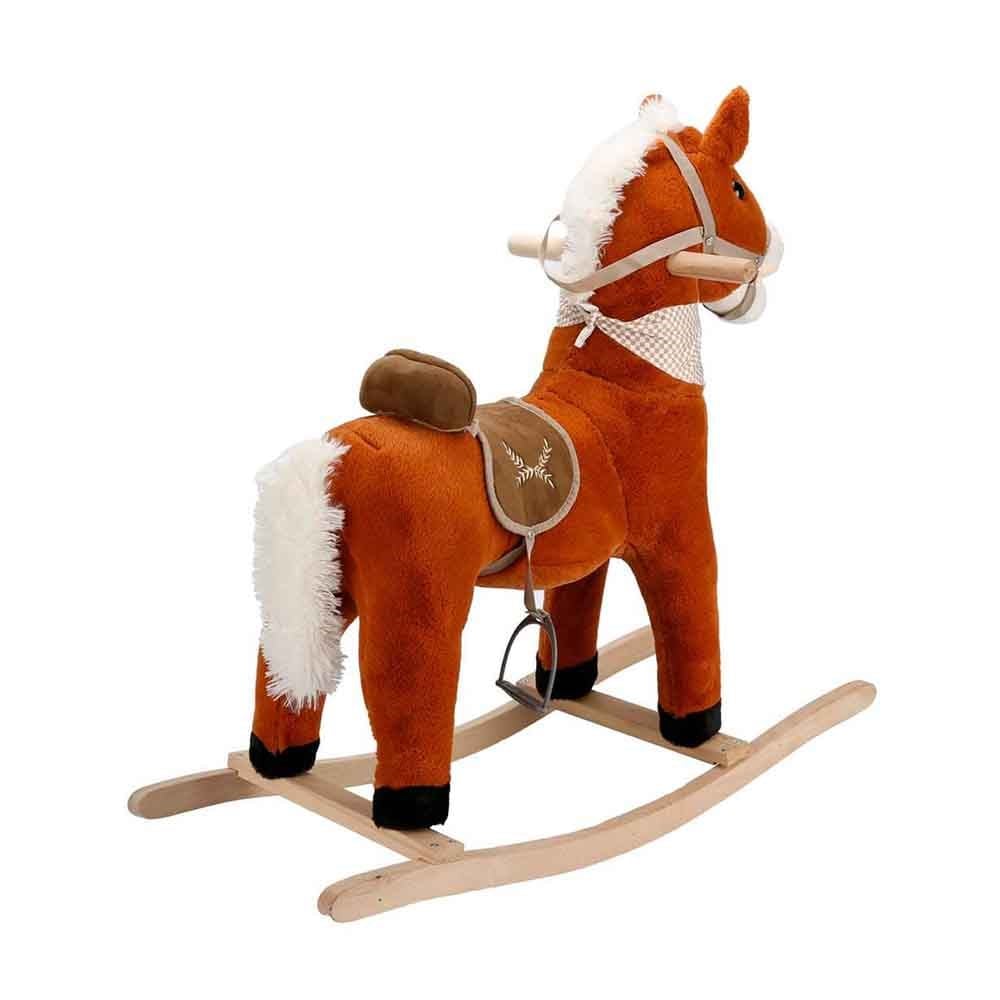 Selay Peluş Tobby Sallanan At 65 Cm Açık Kahverengi