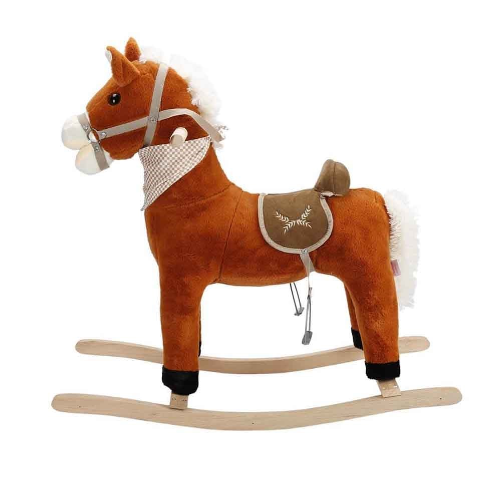 Selay Peluş Tobby Sallanan At 65 Cm Açık Kahverengi