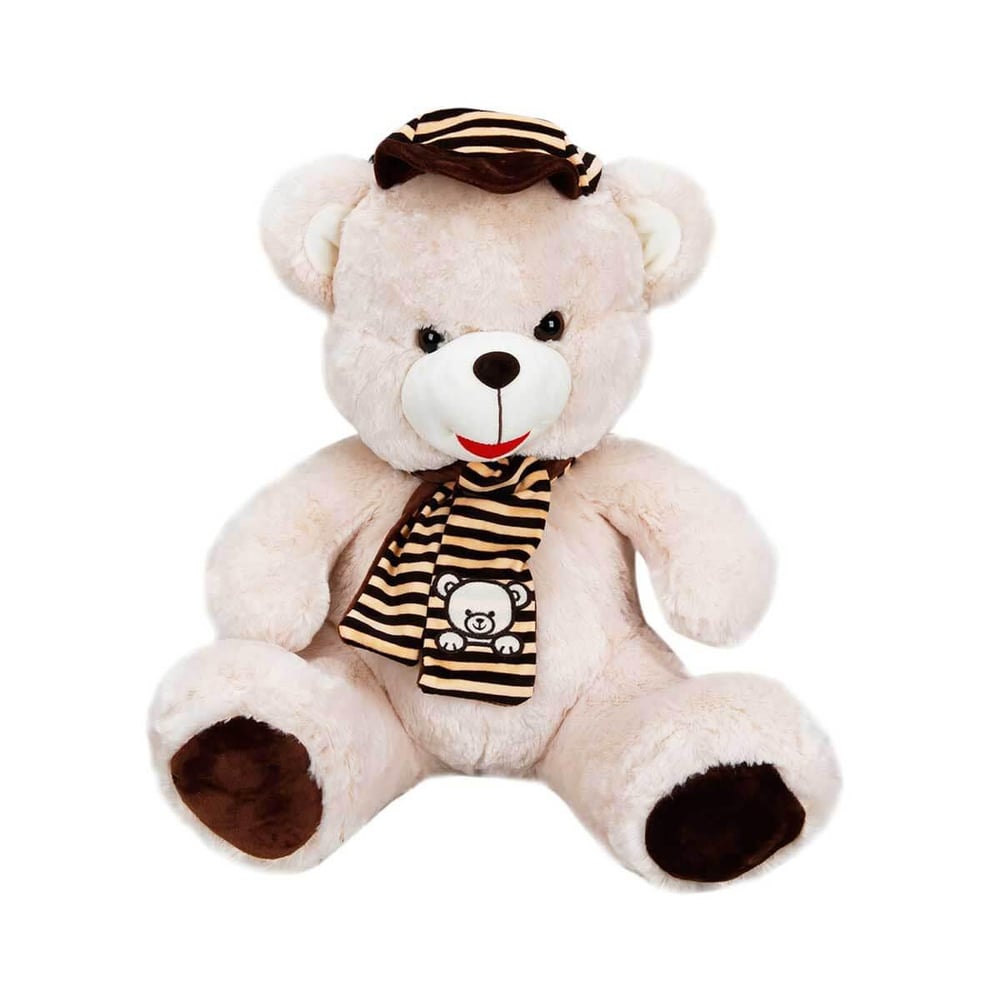 Şapkalı Atkılı Peluş Ayı 50 cm