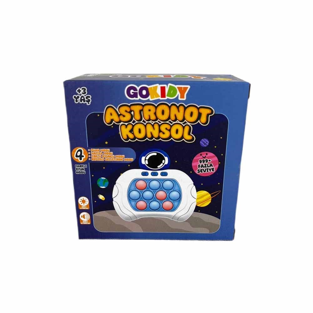 Gokidy Kutulu Astronot Konsol Pilli Pop İt Oyunu
