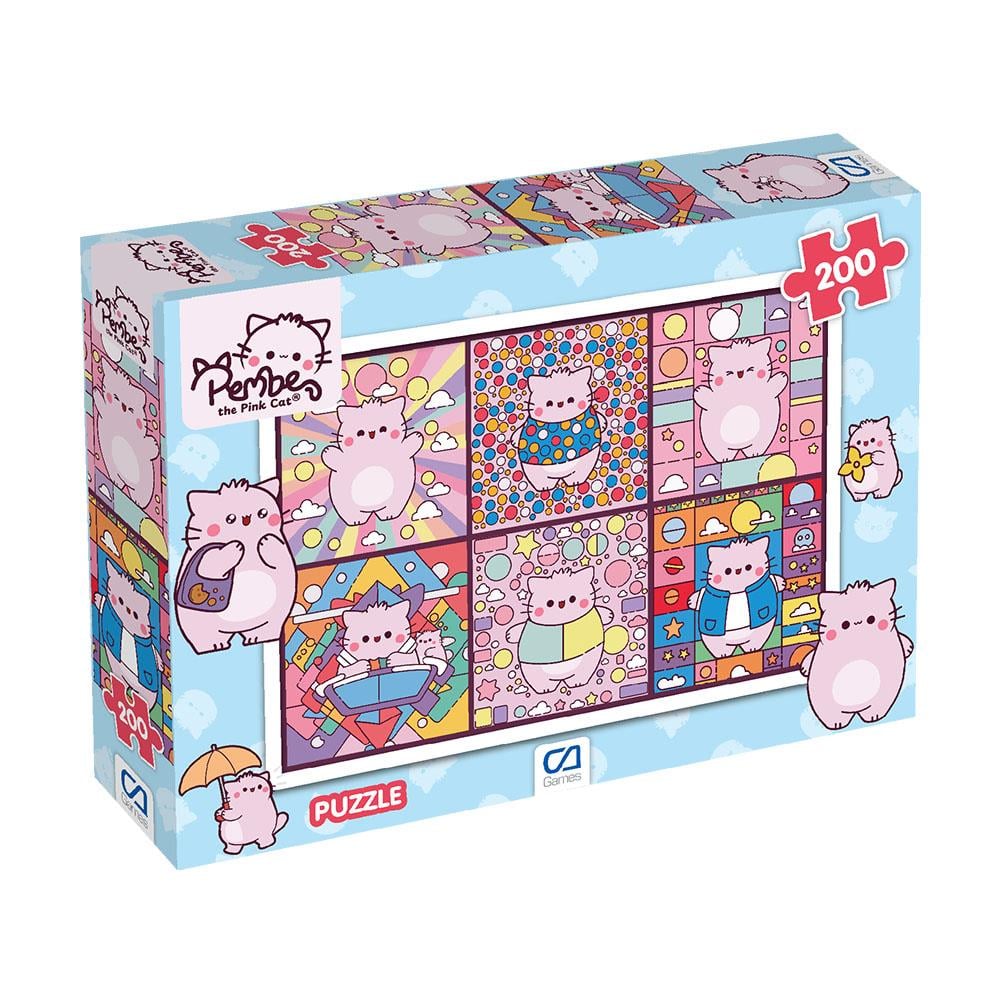 Ca GamesCa Games Pembe Kedi Puzzle 200 Parça