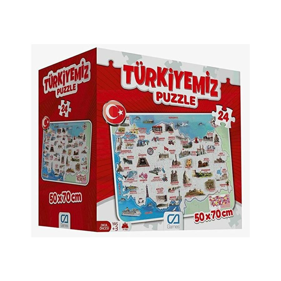 Ca GamesCa Games Türkiyemiz Puzzle 24 Parça 50x70 Cm