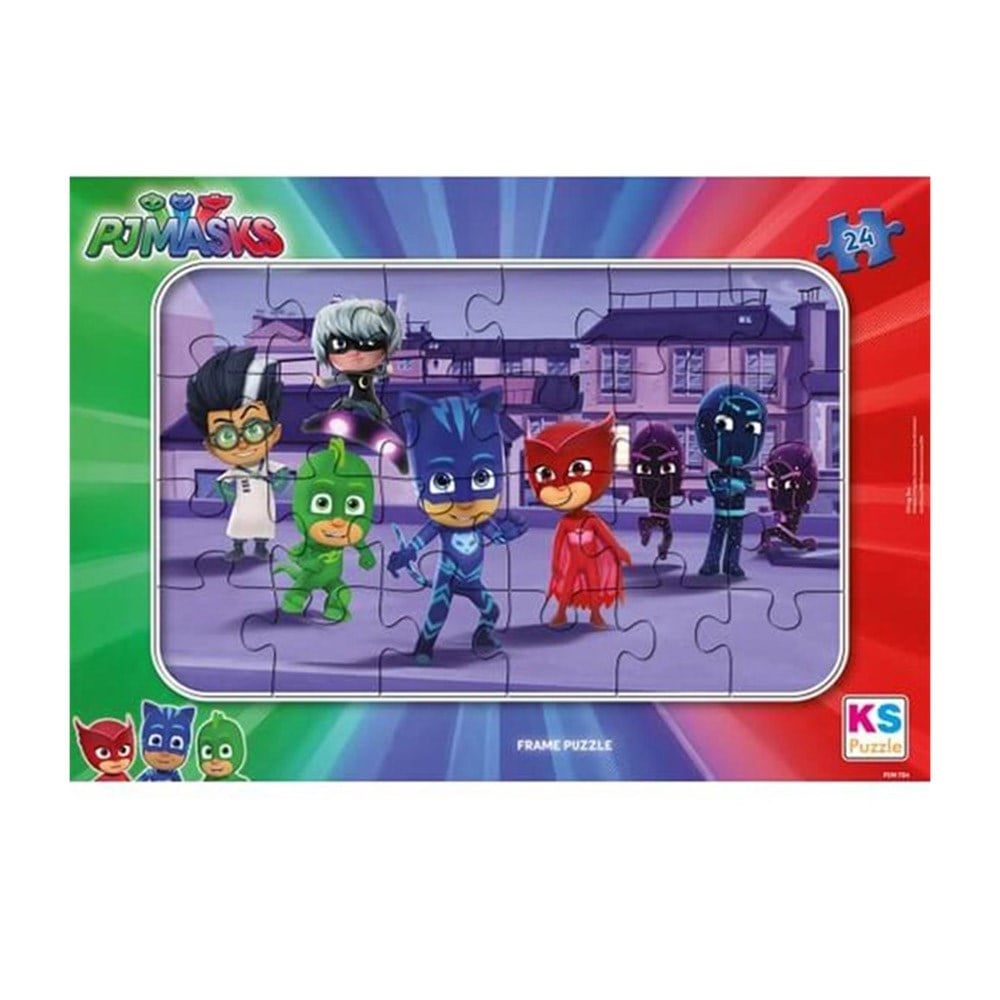 Ks GamesKs Games 24 Parça PJ Masks Frame Puzzle