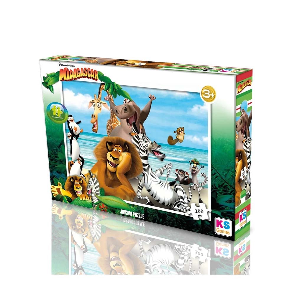 Ks Games Madagascar Puzzle 200 Parça
