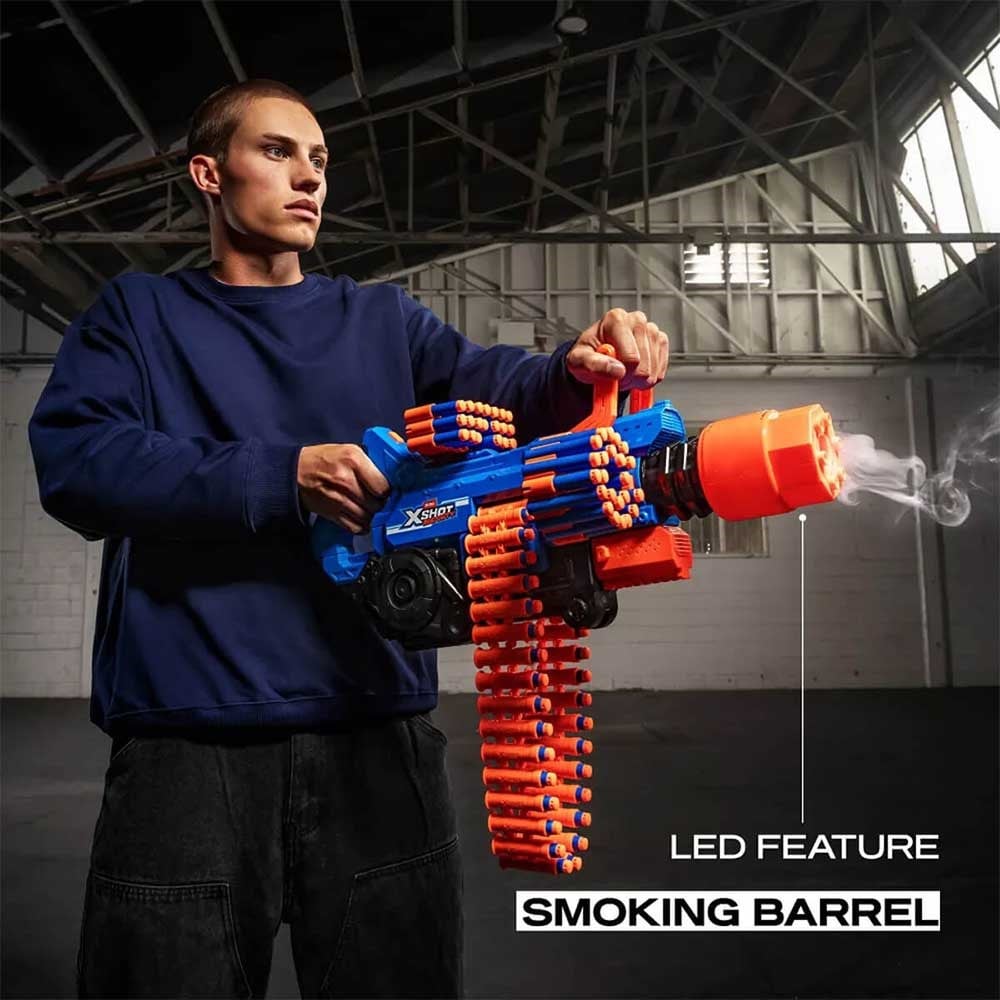 Sunman X-Shot Insanity Smoking Barrel 72 Mermili Sünger Dart Atan Silah 61,4 cm